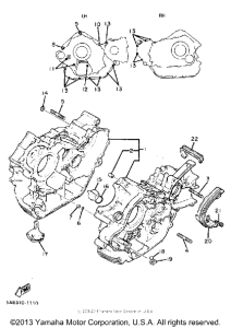 XV920RH Картер двигателя