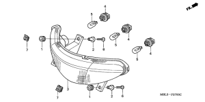 NT650 Taillight unit ass`y