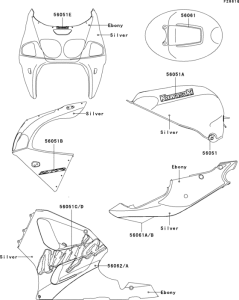 ZX750 Decals(silver)(zx750-p4)