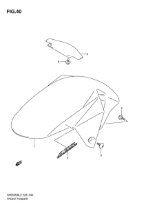 SV650 (ABS) Переднее крыло