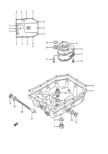 GSX-R1100 Маслосборник