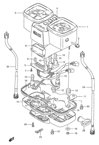 GS125 Спидометр-тахометр