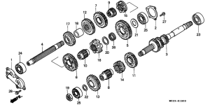 GL1500SE Трансмиссия