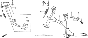 VT1100C Main stand + side stand