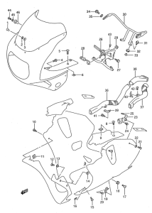 GSX-R750 Installation parts