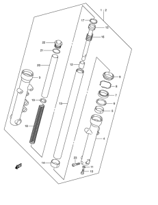 VL250 Демпфер передней вилки