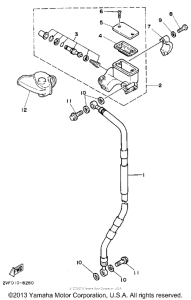 YZ80D Главный тормозной цилиндр