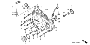 CBR900RE Крышка картера правая