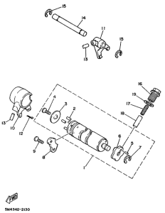 DT50R Shift cam. fork