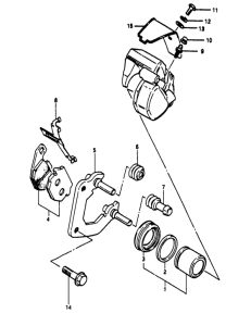 RG50 Передний суппорт тормозной