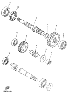 YP125R Трансмиссия