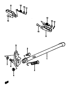 RM125 Подножки