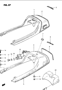 GS1100 Обтекатель сидения
