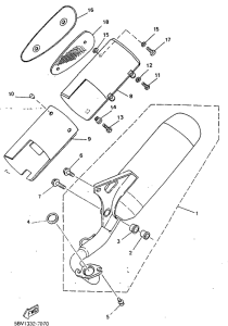 YN50R Выхлопная система