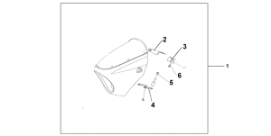VTX1800C Headlight cowl and screen