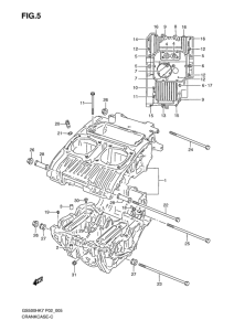 GS500 Картер двигателя