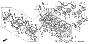 CB1000R Головка цилиндров