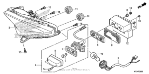 CBR250R Фонарь