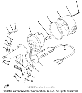 RD250A Задний фонарь
