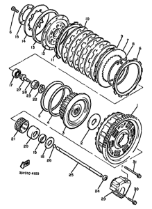 FJ1100 Сцепление