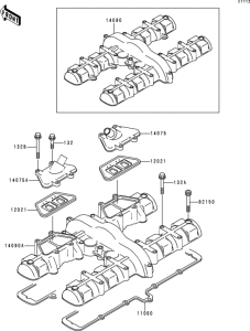 ZR750 Крышка головки цилиндров