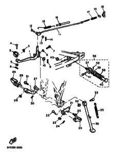 XT550 Stand. footrest