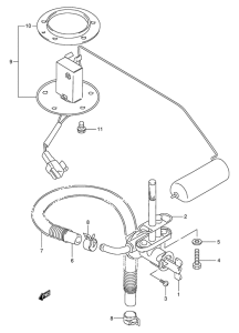 GSF250 Топливный кран