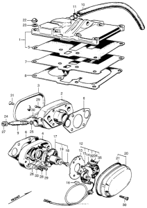 SL350 Крышка головки цилиндров