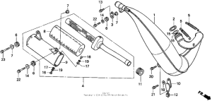 CR250R Глушитель