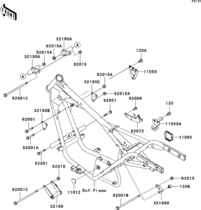 BN125 Рама ,крепежные детали