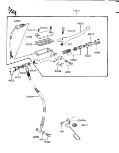 KZ1000 Передний тормозной цилиндр