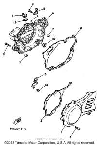 XT250LC Боковые крышки