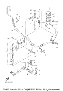 FJR1300A Задний торм цилиндр