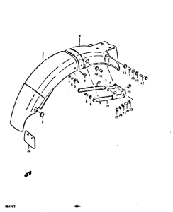 GS550 Заднее крыло