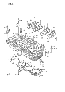 GSX1100 Головка цилиндров