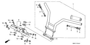 VT600C Handle pipe / top bridge