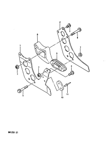 RM125 Направляющая цепи