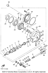 XV700CTC Ведущий вал