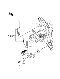 EX400 ブレーキペダル