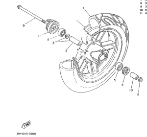 CW50 Переднее колесо