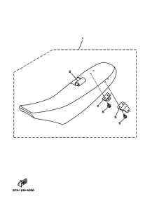 YZ85LW Сиденье