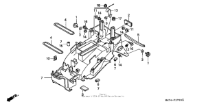 CBR1100XX Задний бампер