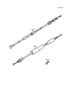 KX125 Тросы управления