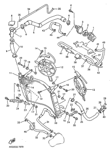 YZF1000R Radiator. hose