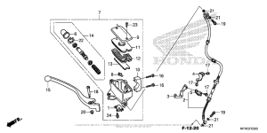 VT1300CR Front Brake Master Cylinder (1)