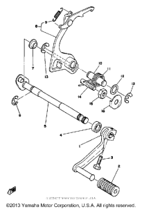 DT125F Вал переключения