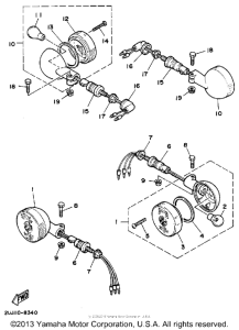 XV250 Поворотники