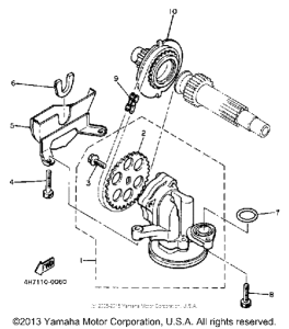 XJ650K Масляный насос