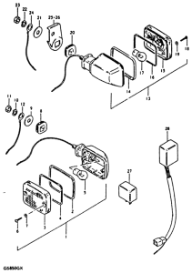 GS850 Поворотники