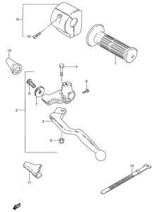 GN250 Left handle switch
